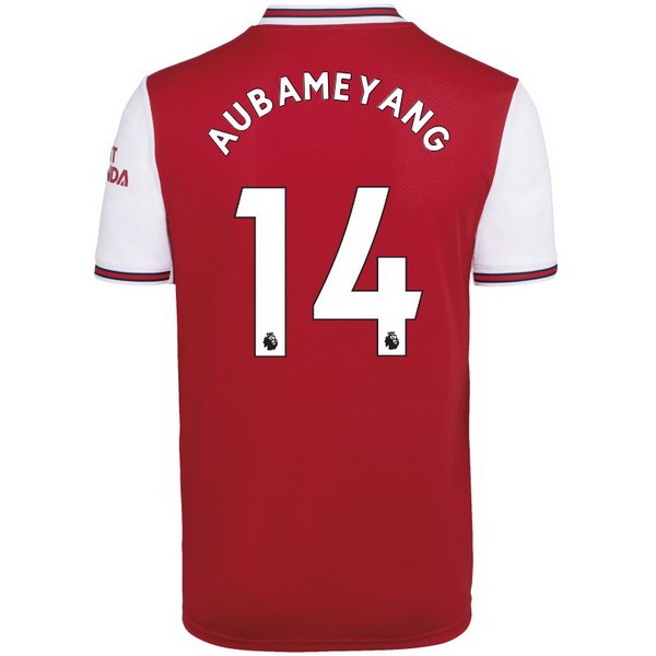 Camiseta Arsenal NO.14 Aubameyang Replica Primera Ropa 2019/20 Rojo